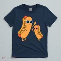 Cool Franks Sausages Weiner Fast Food Sunglasses Hot Dog T-Shirt thumb 5