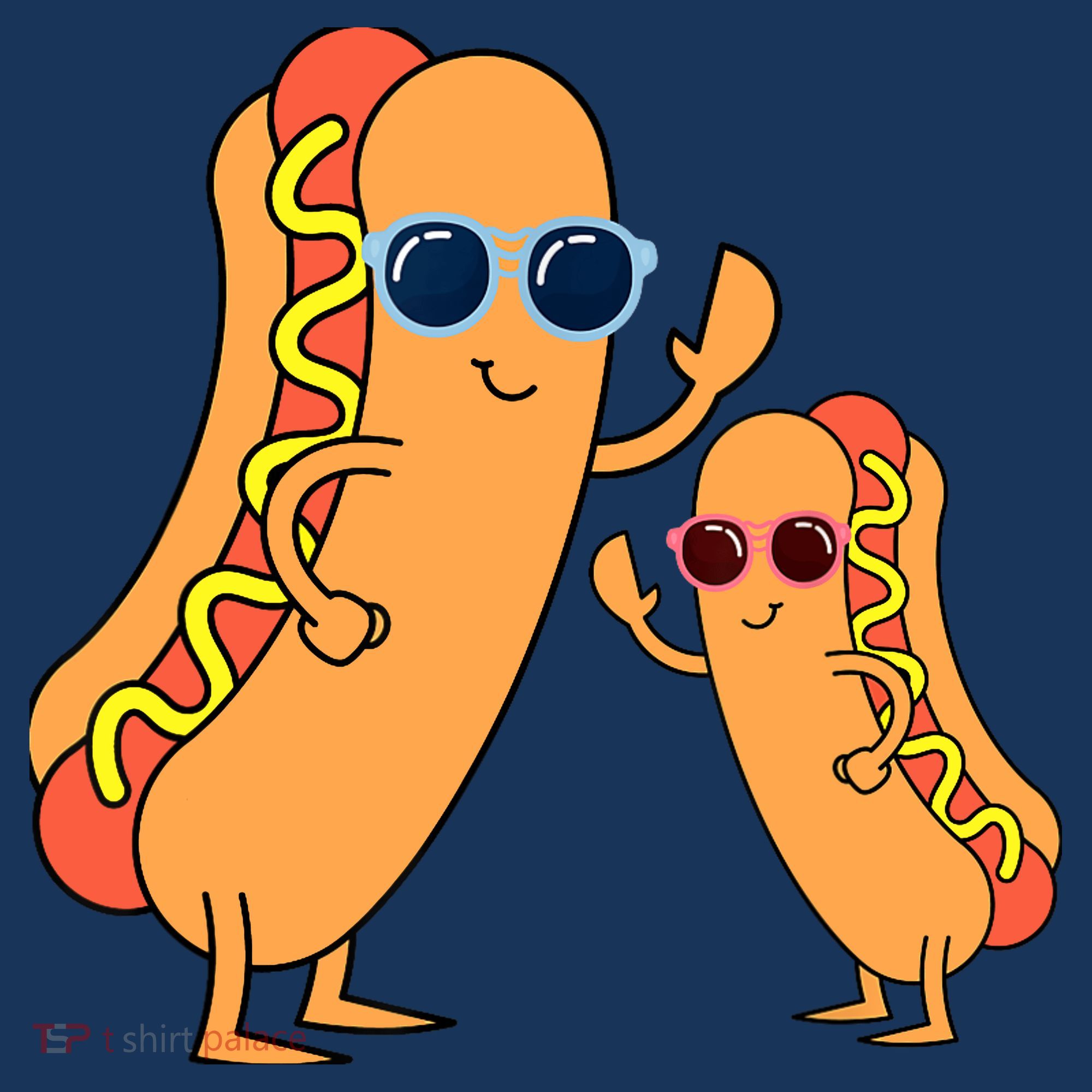 Cool Franks Sausages Weiner Fast Food Sunglasses Hot Dog Baby Bodysuit