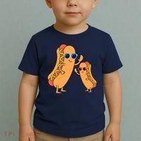 Cool Franks Sausages Weiner Fast Food Sunglasses Hot Dog Toddler T-Shirt thumb 2