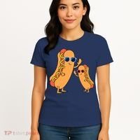 Cool Franks Sausages Weiner Fast Food Sunglasses Hot Dog Women's T-Shirt thumb 4