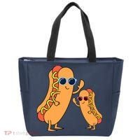 Cool Franks Sausages Weiner Fast Food Sunglasses Hot Dog Tote Bag thumb 0