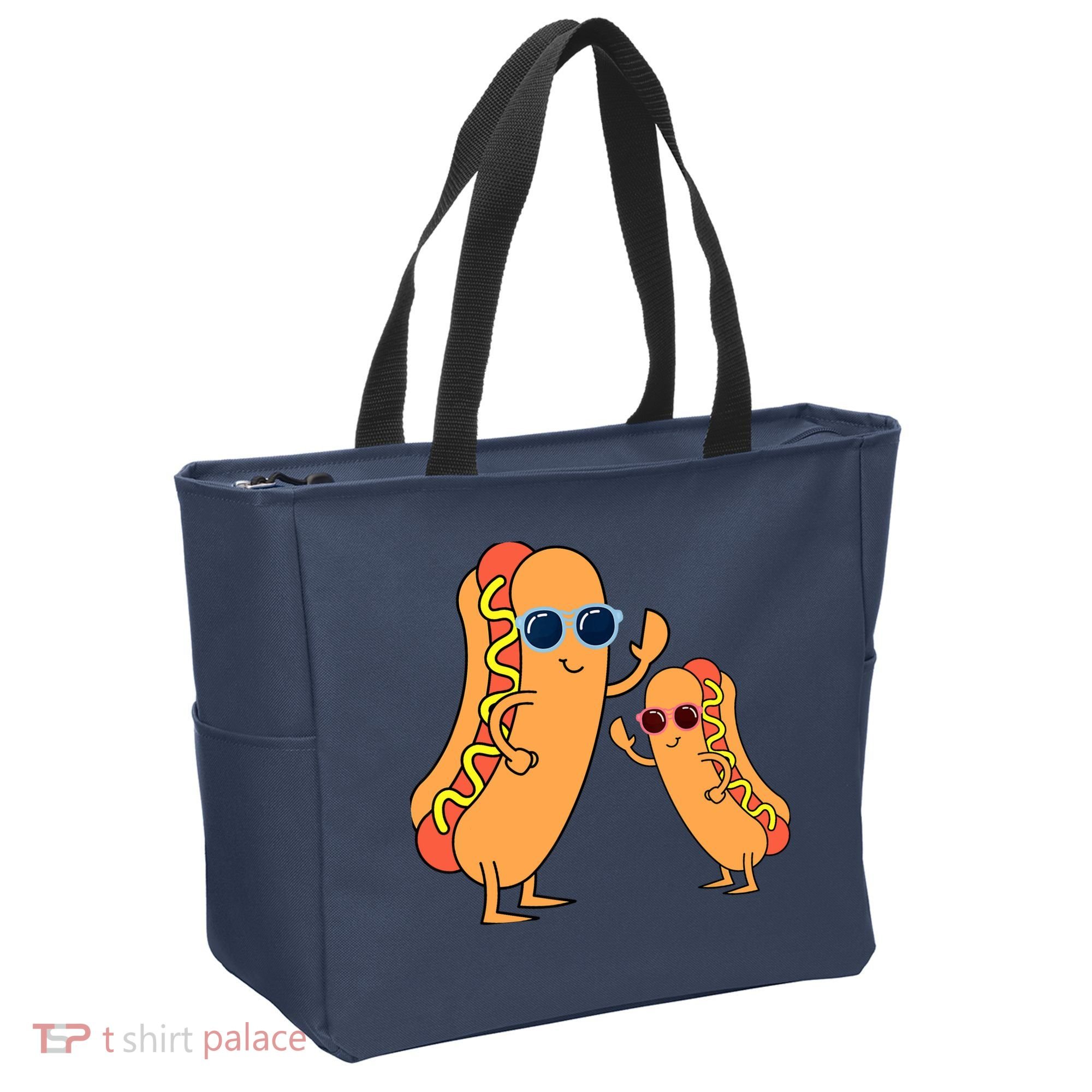 Cool Franks Sausages Weiner Fast Food Sunglasses Hot Dog Tote Bag