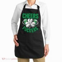 Cheers Fuckers St.Patricks Day Drinking Irish Apron thumb 2
