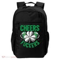 Cheers Fuckers St.Patricks Day Drinking Irish Backpack thumb 0