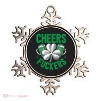 Cheers Fuckers St.Patricks Day Drinking Irish Ornament thumb 0