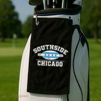 Chicago Flaggift Southside Chicagogift City Of Chicago Flag Meaningful Gift Golf Towel thumb 2