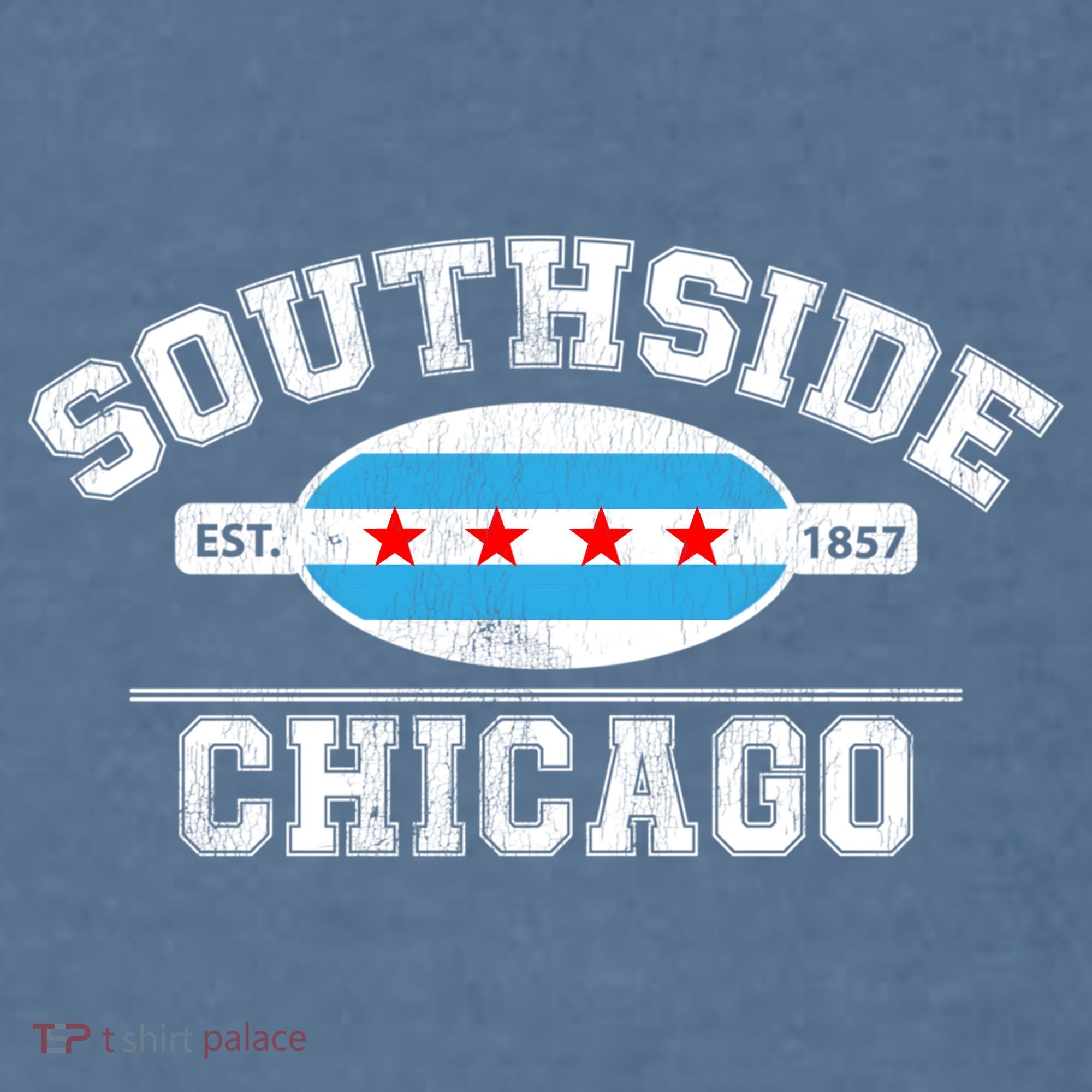 Chicago Flaggift Southside Chicagogift City Of Chicago Flag Meaningful Gift Garment-Dyed Sweatshirt