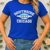 Chicago Flaggift Southside Chicagogift City Of Chicago Flag Meaningful Gift Women's T-Shirt thumb 2