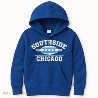 Chicago Flaggift Southside Chicagogift City Of Chicago Flag Meaningful Gift Kids Hoodie thumb 0