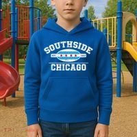 Chicago Flaggift Southside Chicagogift City Of Chicago Flag Meaningful Gift Kids Hoodie thumb 2