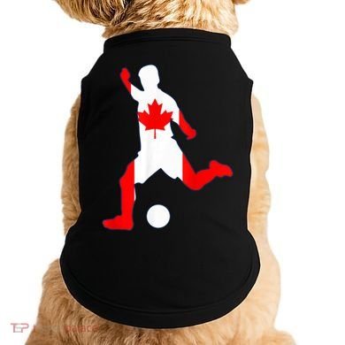 Canada Flag Soccer Player Canadian Pride Doggie Tank
