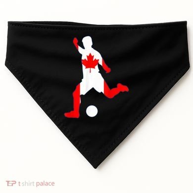 Canada Flag Soccer Player Canadian Pride USA-Made Doggie Bandana