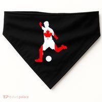Canada Flag Soccer Player Canadian Pride USA-Made Doggie Bandana thumb 0