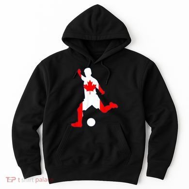 Canada Flag Soccer Player Canadian Pride Hoodie