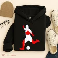 Canada Flag Soccer Player Canadian Pride Hoodie thumb 4