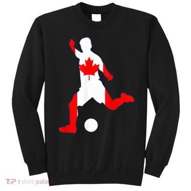 Canada Flag Soccer Player Canadian Pride Sweatshirt