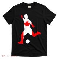 Canada Flag Soccer Player Canadian Pride T-Shirt thumb 0