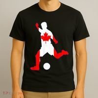 Canada Flag Soccer Player Canadian Pride T-Shirt thumb 3