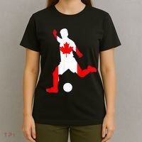 Canada Flag Soccer Player Canadian Pride T-Shirt thumb 4