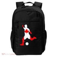 Canada Flag Soccer Player Canadian Pride Backpack thumb 0
