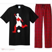 Canada Flag Soccer Player Canadian Pride Pajama Set thumb 0