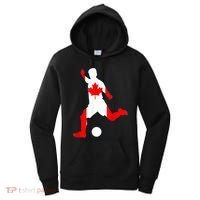 Canada Flag Soccer Player Canadian Pride Women's Hoodie thumb 0