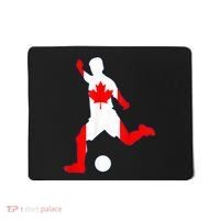 Canada Flag Soccer Player Canadian Pride Mousepad thumb 0