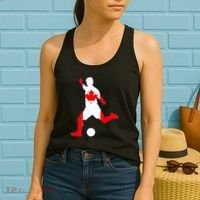 Canada Flag Soccer Player Canadian Pride Women's Tank Top thumb 2