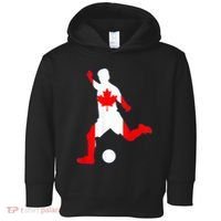 Canada Flag Soccer Player Canadian Pride Toddler Hoodie thumb 0