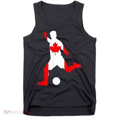 Canada Flag Soccer Player Canadian Pride Tank Top
