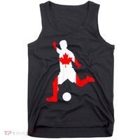 Canada Flag Soccer Player Canadian Pride Tank Top thumb 0