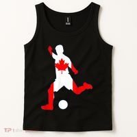 Canada Flag Soccer Player Canadian Pride Tank Top thumb 2