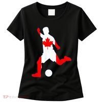 Canada Flag Soccer Player Canadian Pride Women's T-Shirt thumb 0