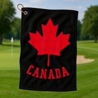 Canadian Flag Shirt Canada Independece Maple Leaf Men Women Golf Towel thumb 1