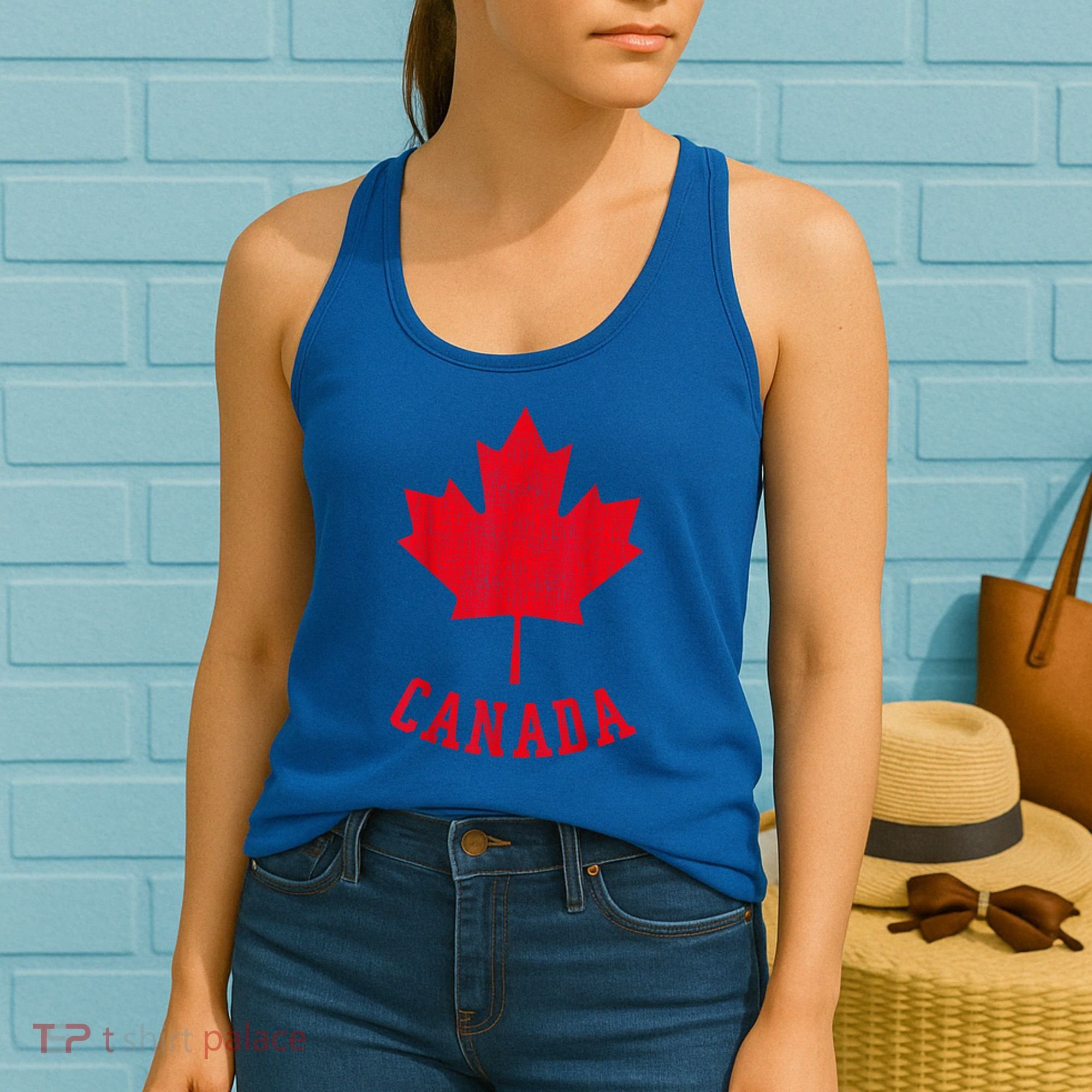Canadian Flag Shirt Canada Independece Maple Leaf Men Women Women's Tank Top