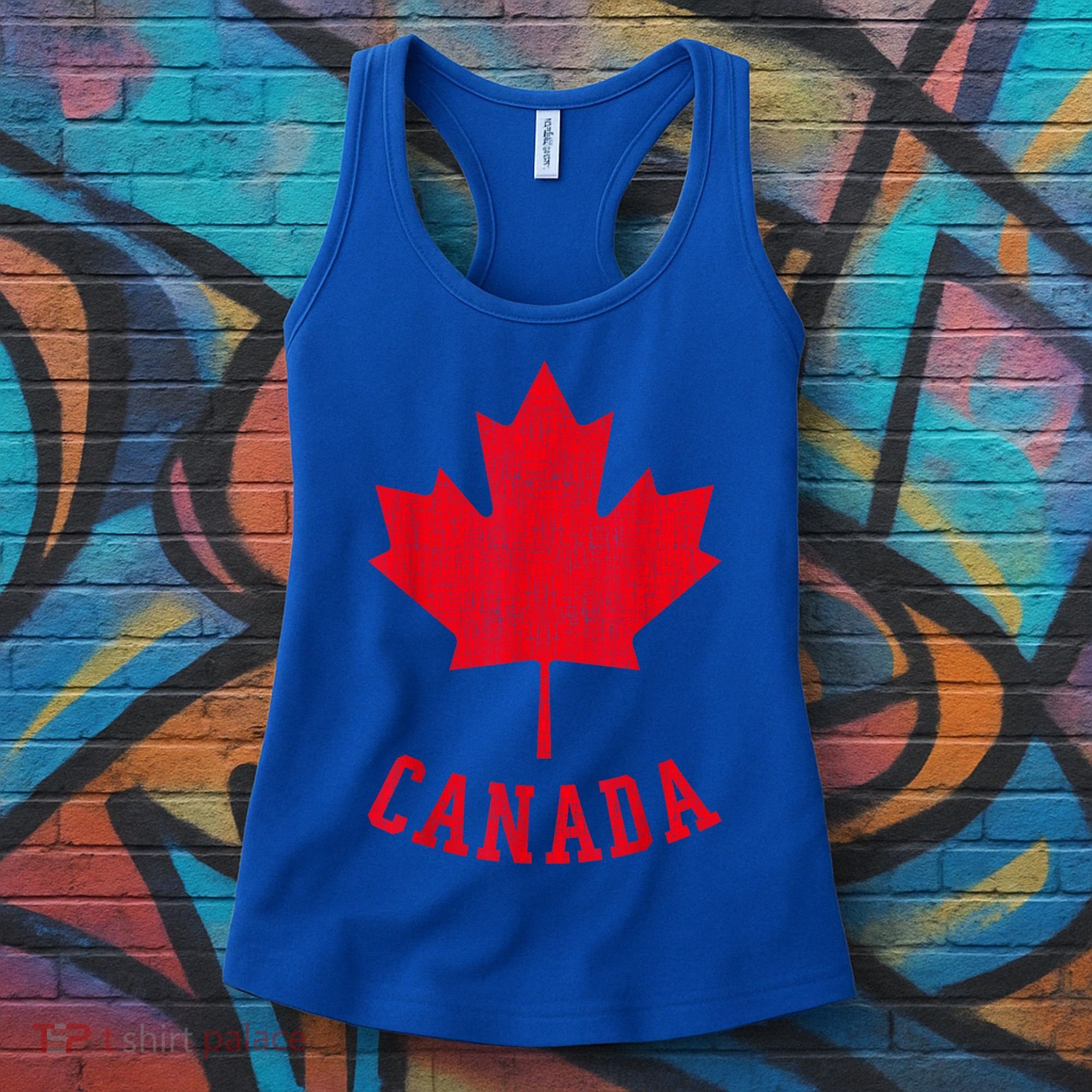 Canadian Flag Shirt Canada Independece Maple Leaf Men Women Women's Tank Top