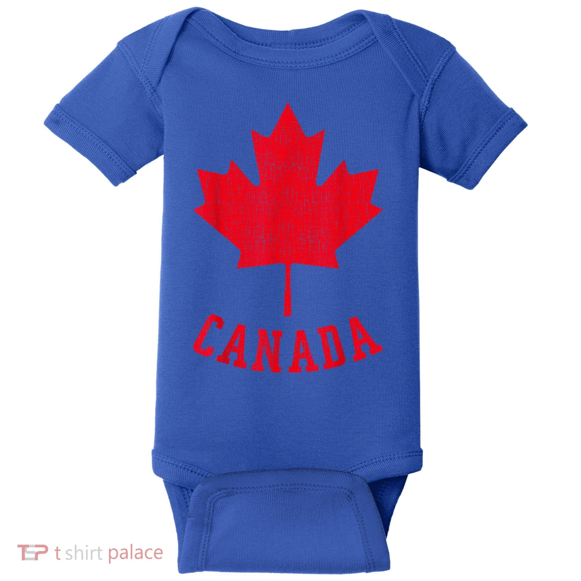 Canadian Flag Shirt Canada Independece Maple Leaf Men Women Baby Bodysuit