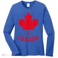 Canadian Flag Shirt Canada Independece Maple Leaf Men Women Women's Long Sleeve Shirt thumb 0