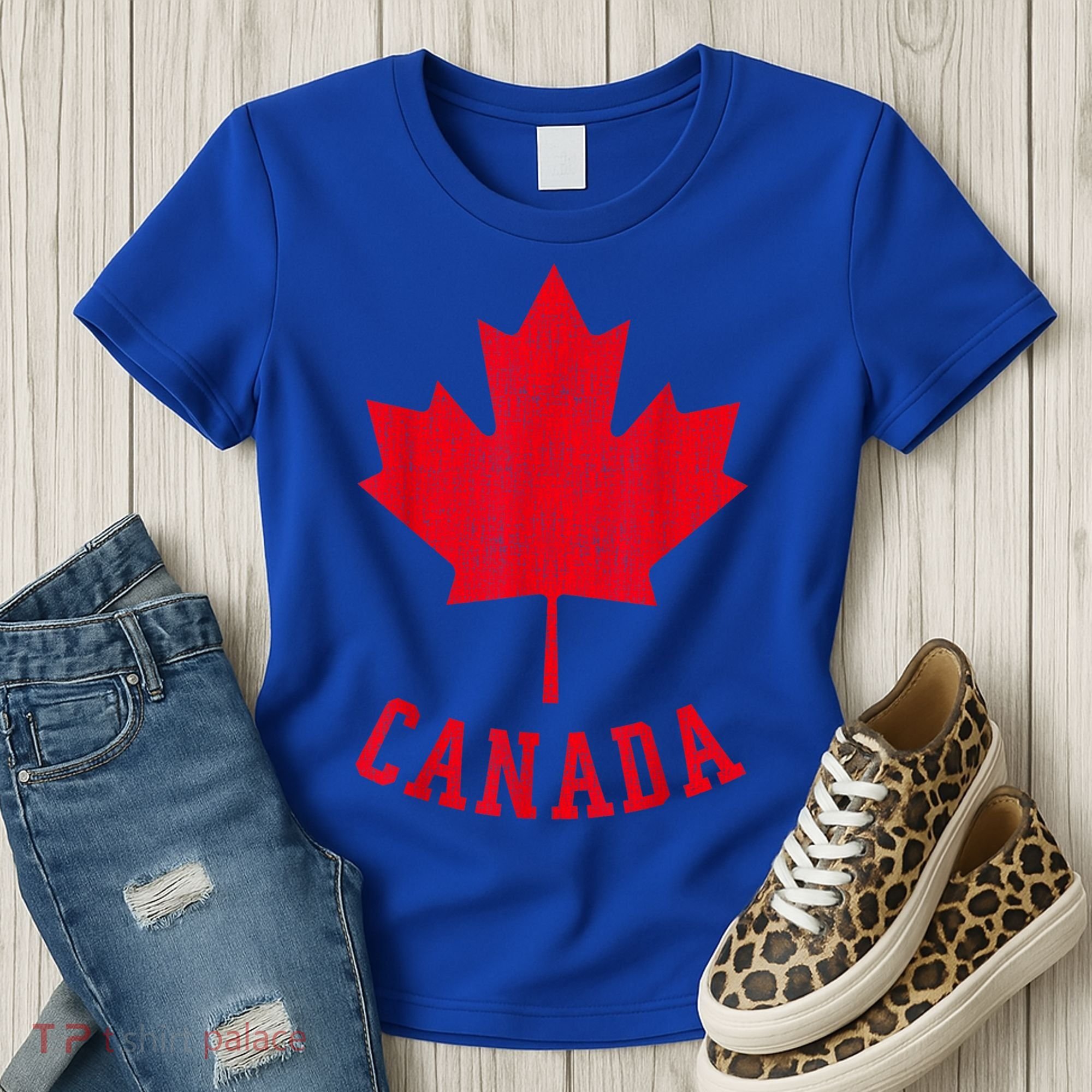 Canadian Flag Shirt Canada Independece Maple Leaf Men Women Women's T-Shirt