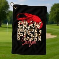 Craw Fish Season Lobster Lover Funny Golf Towel thumb 1
