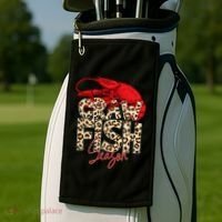 Craw Fish Season Lobster Lover Funny Golf Towel thumb 2