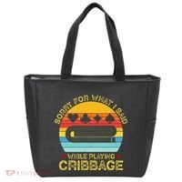 Cribbage Funny Sorry For What I Said While Playing Tote Bag thumb 0