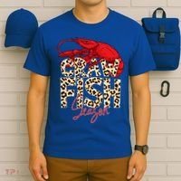 Craw Fish Season Leopard Funny Crawfish Boil Lobster Cajun Gift T-Shirt thumb 6