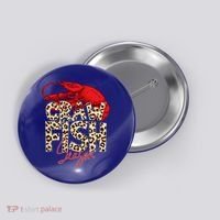 Craw Fish Season Leopard Funny Crawfish Boil Lobster Cajun Gift Button thumb 0