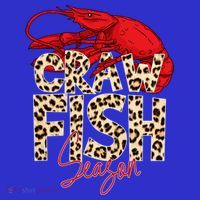 Craw Fish Season Leopard Funny Crawfish Boil Lobster Cajun Gift Mousepad thumb 1