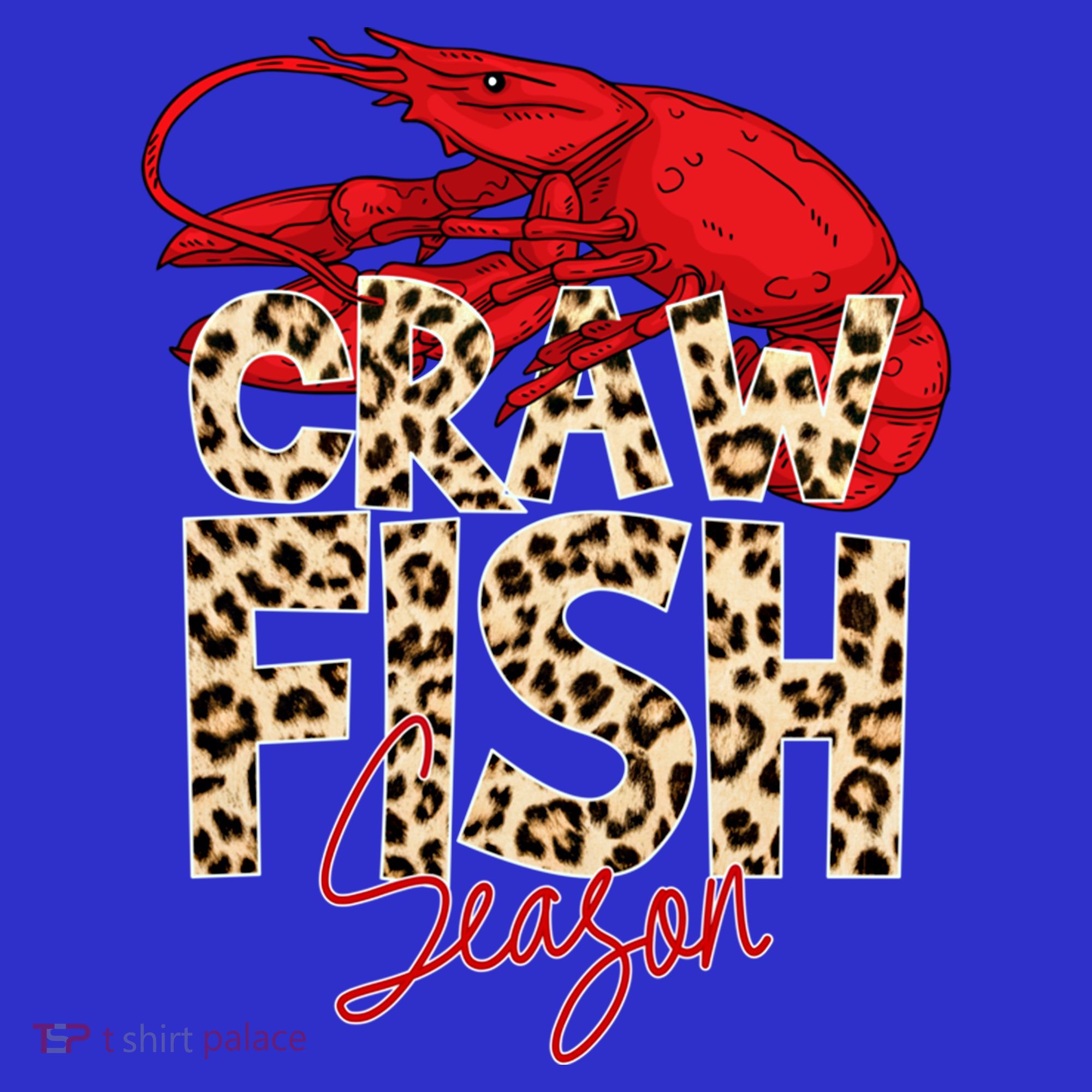 Craw Fish Season Leopard Funny Crawfish Boil Lobster Cajun Gift Women's Tank Top