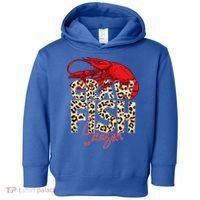 Craw Fish Season Leopard Funny Crawfish Boil Lobster Cajun Gift Toddler Hoodie thumb 0