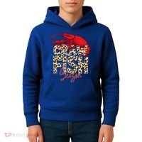 Craw Fish Season Leopard Funny Crawfish Boil Lobster Cajun Gift Kids Hoodie thumb 4