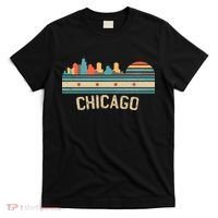 Chicago Flag Skyline Vintage Illinois City Retro Souvenir T-Shirt thumb 0