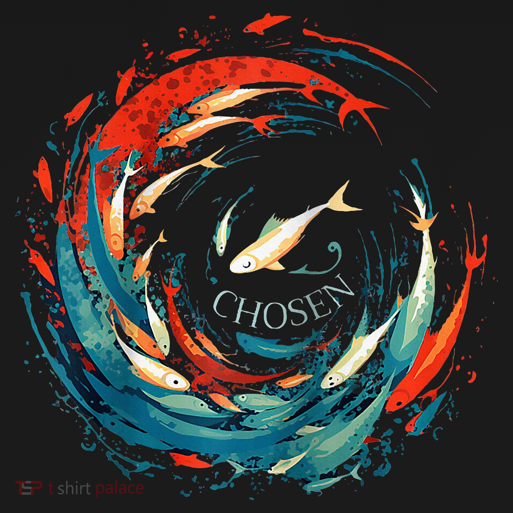 Chosen Fish Swim Against The Current Bible Verse Christian T-Shirt